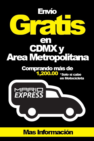 Envíos gratis por MarioExpress a la CDMX y Área metropolitana, a partir de $499 de compra